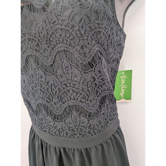 Lilly Pulitzer Bodice Dress Size L Rhea Lace Overlay Cocktail Twee Formal Modern - Picture 6 of 10
